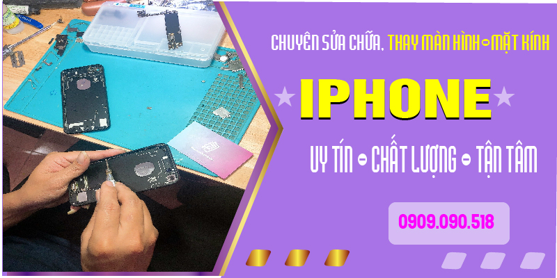 Hình 2: Chuyên sửa chữa thay thế các loại màn hình iphone uy tín, chất lượng cao